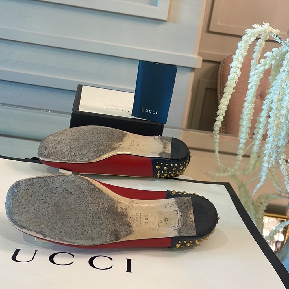 Gucci ballet flat studded AMAZING - Picture 6 of 8